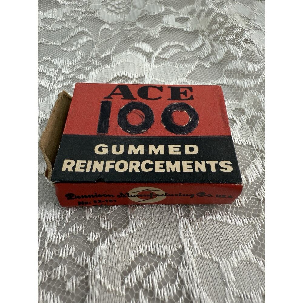 Vintage Ace Gummed Reinforcements Art Deco Graphic Advertising